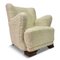 Danish Lamb's Wool Armchair, 1950s 13