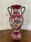 Large Staffordshire Porcelain Twin Handled Vase, Image 1