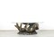 Sculptural Brass Effect & Glass Coffee Table 1