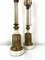 Vintage Wood & Brass Honi Chilo Table Lamps, 1970s, Set of 2, Image 7