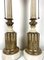 Vintage Wood & Brass Honi Chilo Table Lamps, 1970s, Set of 2 4