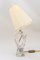Lámpara de mesa Daum francesa de cristal, años 60, Imagen 4