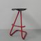 Vintage Steel Bar Stool with Tractor Seat, Image 8