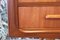 Danish Highboard in Teak with Bar Cabinets and Sliding Doors 12