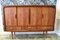 Danish Highboard in Teak with Bar Cabinets and Sliding Doors 14