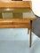 Mid-Century Modern Holz Frisiertisch Set, Italien, 1950, 3er Set 4