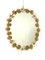 Specchio ovale con decorazioni floreali, Immagine 2