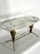 Vintage Brass and Marble Coffee Table, Italy, 1950s 2