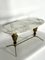 Vintage Brass and Marble Coffee Table, Italy, 1950s, Image 2