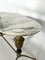 Vintage Brass and Marble Coffee Table, Italy, 1950s 4