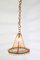 Mid-Century Italian Rattan Pendant 4