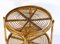 Mid-Century Italian Bamboo and Rattan Round Bar Cart, 1960s, Image 3