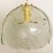 Clear Glass and Brass Pendant Light in the Style of Kalmar, 1970s 6