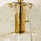 Clear Glass and Brass Pendant Light in the Style of Kalmar, 1970s, Image 12