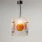 Glass Ceiling Lamp, Italy, 1970s 7