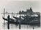 Gondolas and Skyline, Italy, 1950s, Black & White Photograph 1