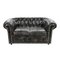 Black Chesterfield Sofa, Image 1