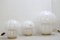 Italian Mushroom Table Lamps in Murano Glass, 1970s, Set of 3 7