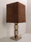 Italian Table Lamp with Suede Shade, 1970s, Set of 2, Image 3