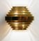 Large Belgian 11 Bands Wall Lamp by Jules Wabbes, 1960s, Image 2