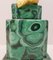 Art Deco French Porcelain Antinéa Statue with Malachite Style Base, 1968 5
