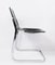 Black Leather and Chrome Chairs, Set of 4 6