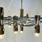 Chromed Metal Chandelier with 13 Light Sources by Gaetano Sciolari 6