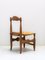 Light Oak Straw Chairs by Guillerme and Chambron for Votre Maison Editor, Set of 4 2