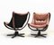 Danish Falcon Type Swivel Chairs from Skippers Møbler, 1970s 4