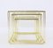 Gold ‘Isocèle’ Nesting Tables by Max Sauze for Atrow, 1970s, Set of 3 3