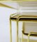 Gold ‘Isocèle’ Nesting Tables by Max Sauze for Atrow, 1970s, Set of 3 6