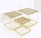 Gold ‘Isocèle’ Nesting Tables by Max Sauze for Atrow, 1970s, Set of 3 10