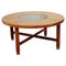 Table Basse Ronde en Teck et Verre de G-Plan, 1960s 1