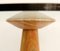 Red Travertine and Glass Round Dining Table by Angelo Mangiarotti, Image 3