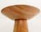 Red Travertine and Glass Round Dining Table by Angelo Mangiarotti, Image 5