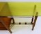 Mid-Century Modern Italian Console or Desk with Green Glass Top, 1960s, Image 8