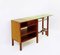 Mid-Century Modern Italian Console or Desk with Green Glass Top, 1960s 7