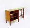 Mid-Century Modern Italian Console or Desk with Green Glass Top, 1960s, Image 7