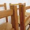 Elm and Straw Seat Dining Chairs, 1950s, Set of 6 5
