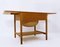 Teak & Oak At-33 Sewing Table by Hans J. Wegner for Andreas Tuck, 1950s, Image 12