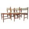 Vintage Scandinavian Solid Teak Chairs, Set of 6, Image 1