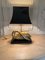 Lampada da tavolo in ottone massiccio con cigni, Immagine 3