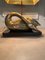 Solid Brass Table Lamp with Swan Motif, Image 2