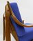 Scandinavian Blue Armchairs, 1960s, Set of 2, Image 4