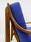 Scandinavian Blue Armchairs, 1960s, Set of 2, Image 3