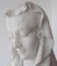 Cesare Lapini, Alabaster Bust of a Woman in Lace Shroud, Signed and Dated 19th, Set of 2 8