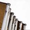 Sillas de comedor escolares francesas en gris de Mullca, años 50. Juego de 13, Imagen 5