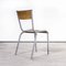 French Grey Leg School Dining Chairs from Mullca, 1950s, Set of 13 8