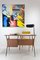 Italienischer Mid-Century Modern Schreibtisch aus Teak & Messing, 1950 7