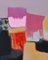 Klur, Coulée rouge, 2021, Acrylic on Canvas 2